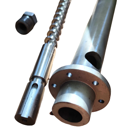 Vertical Injection Molding D25 Screw with Tip and Barrel with Nozzle