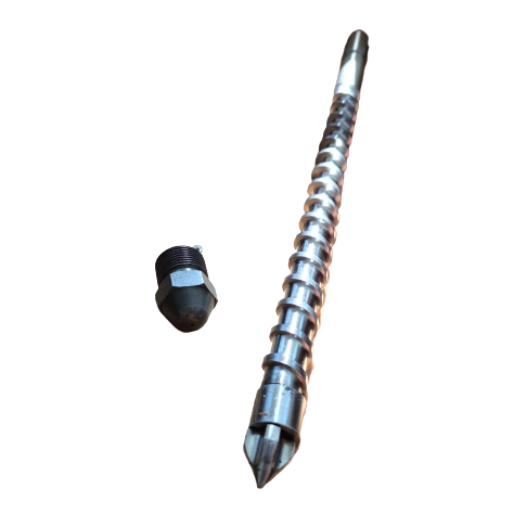 Vertical Injection Molding D25 Screw with Tip and Barrel with Nozzle